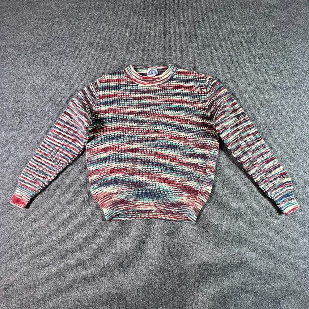 Mountain Goat By White Stag Sweater Women's M Pink Wool Knit Space Dyed Holiday